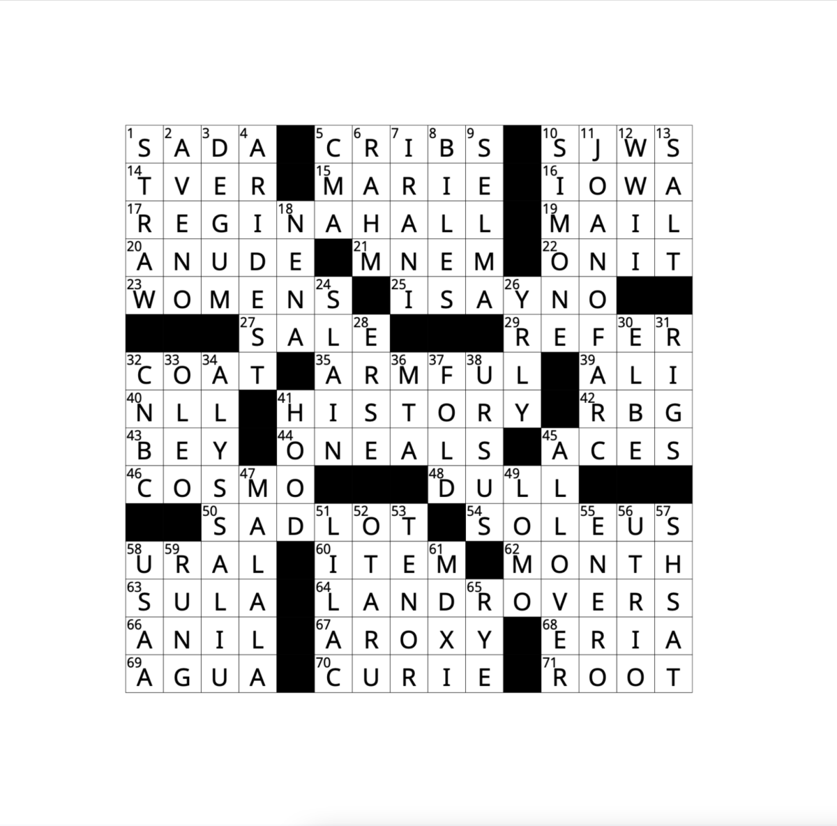 spain's patron crossword clue